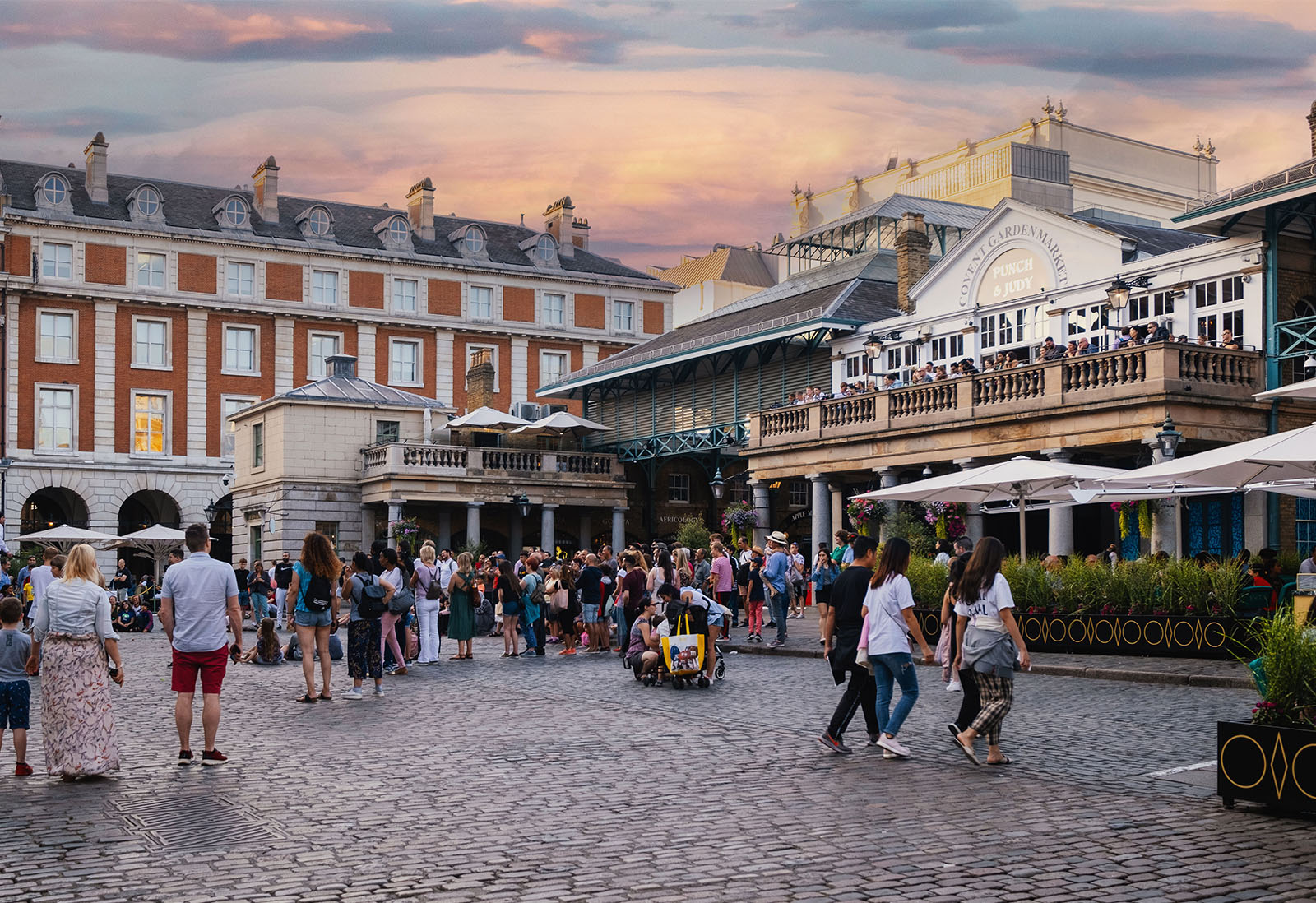 London's Covent Garden in the summer