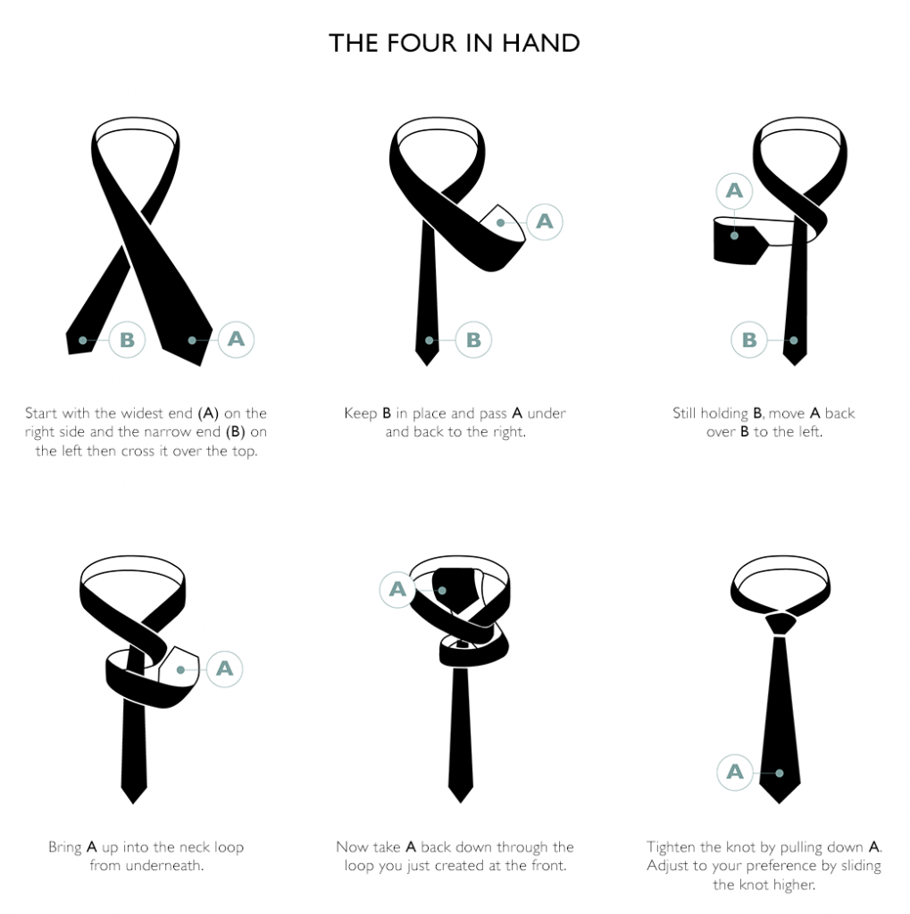 How to tie a Four in Hand knot | Moss