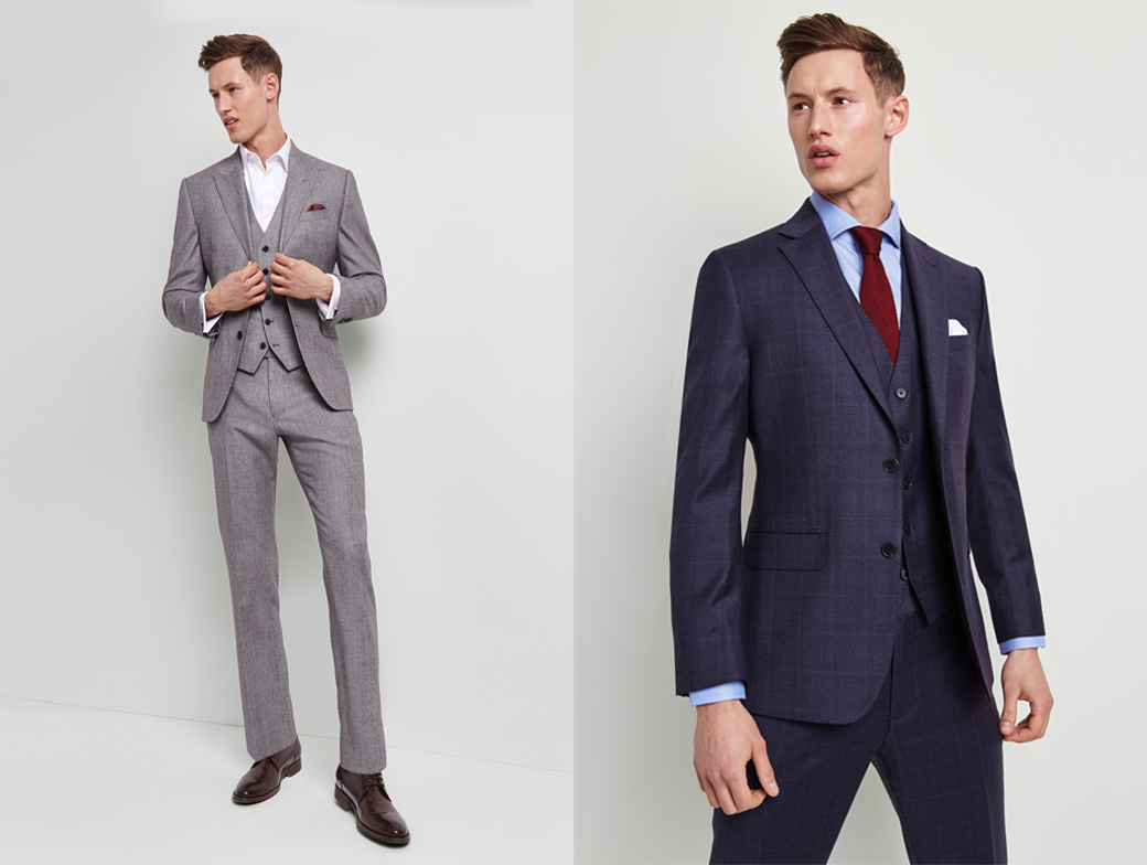 Custom-made woolen fabric three piece suit – Uomo Attire