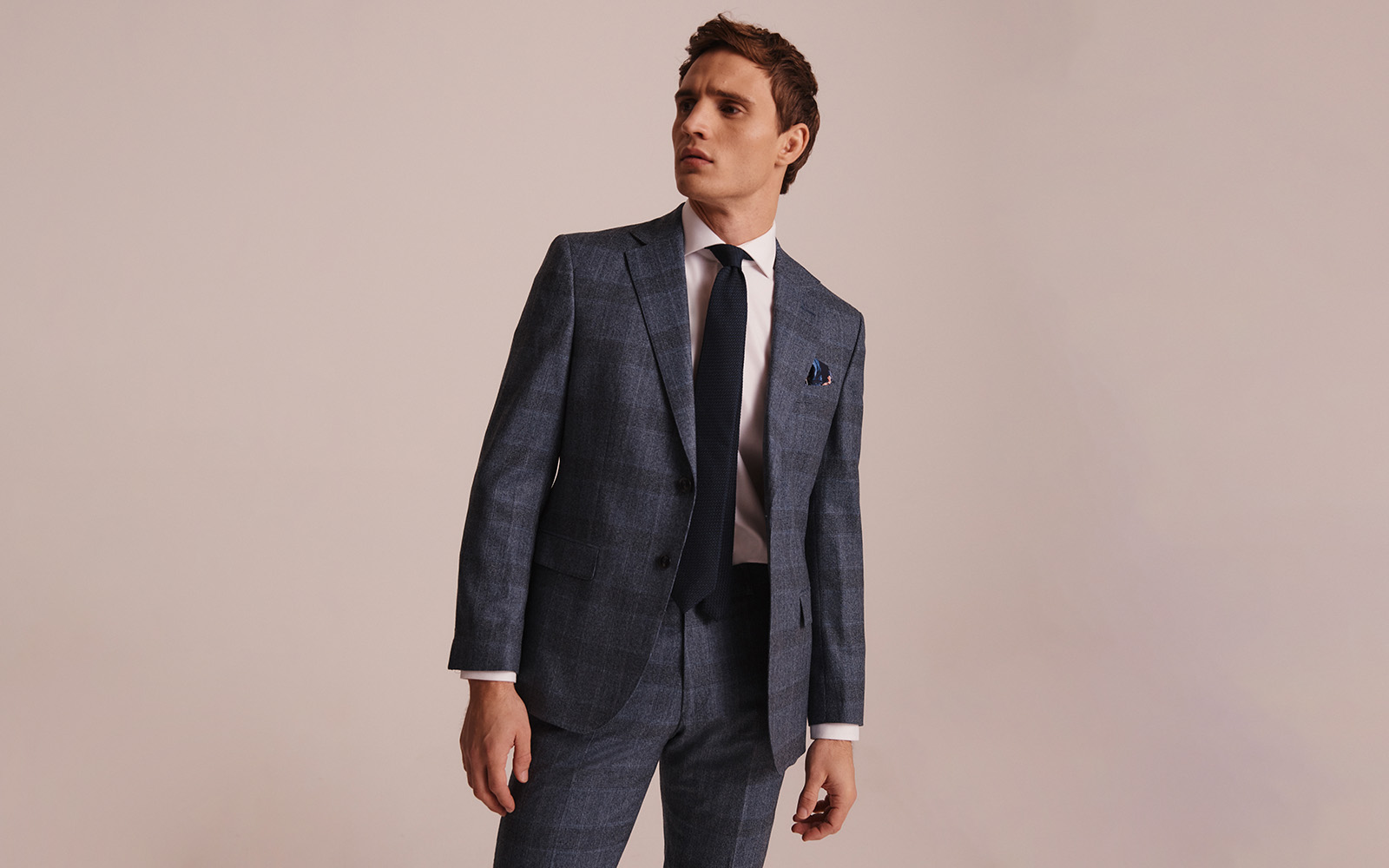 Charcoal Grey Stretch Wool Suit - Hangrr