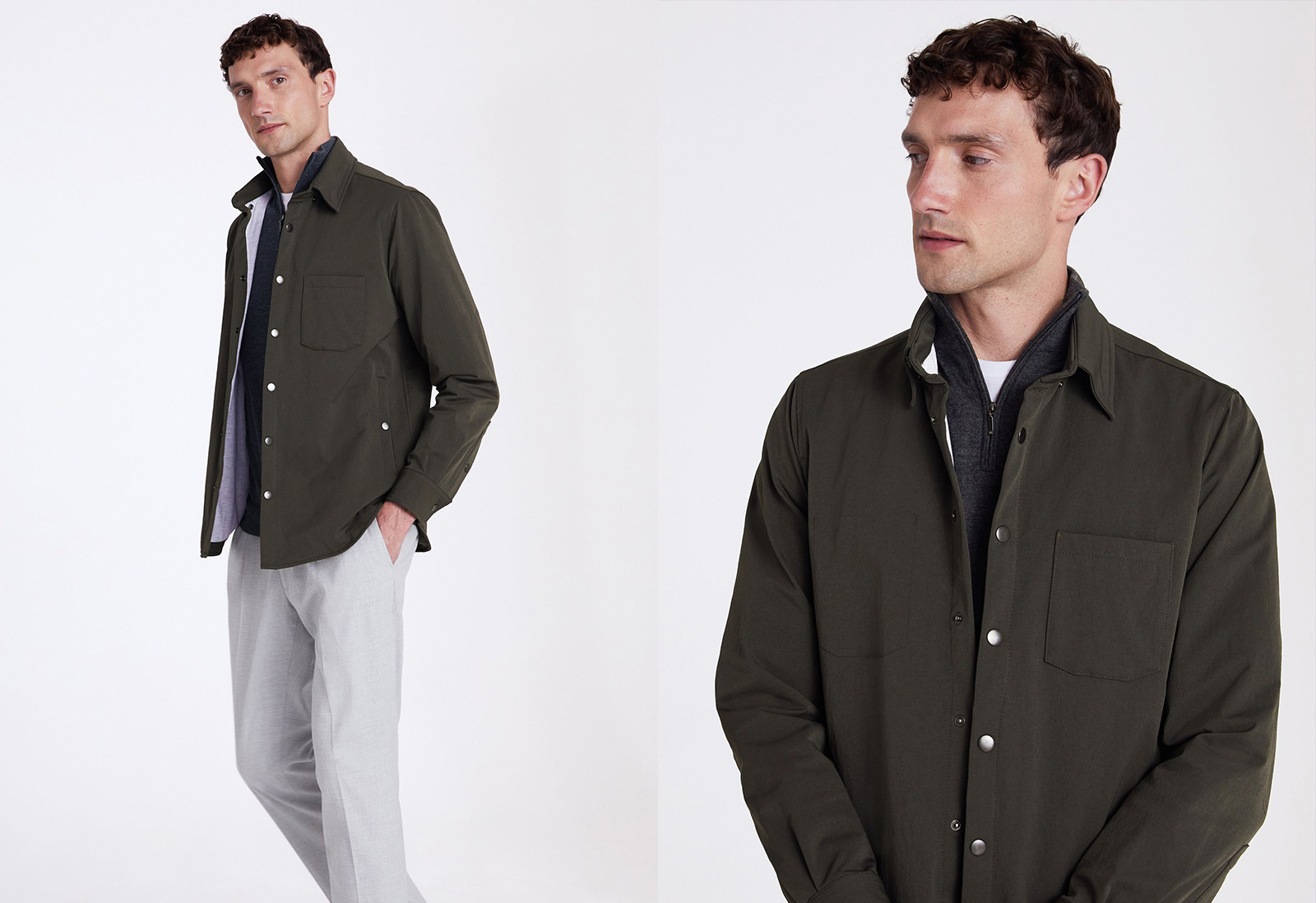 How to wear army green and grey this autumn