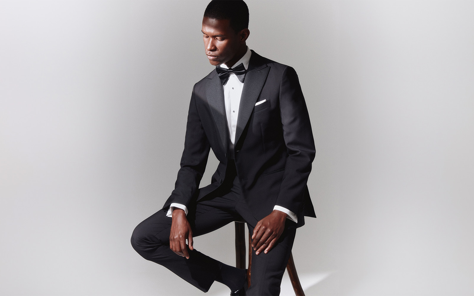 Tuxedo shirt long clearance tie