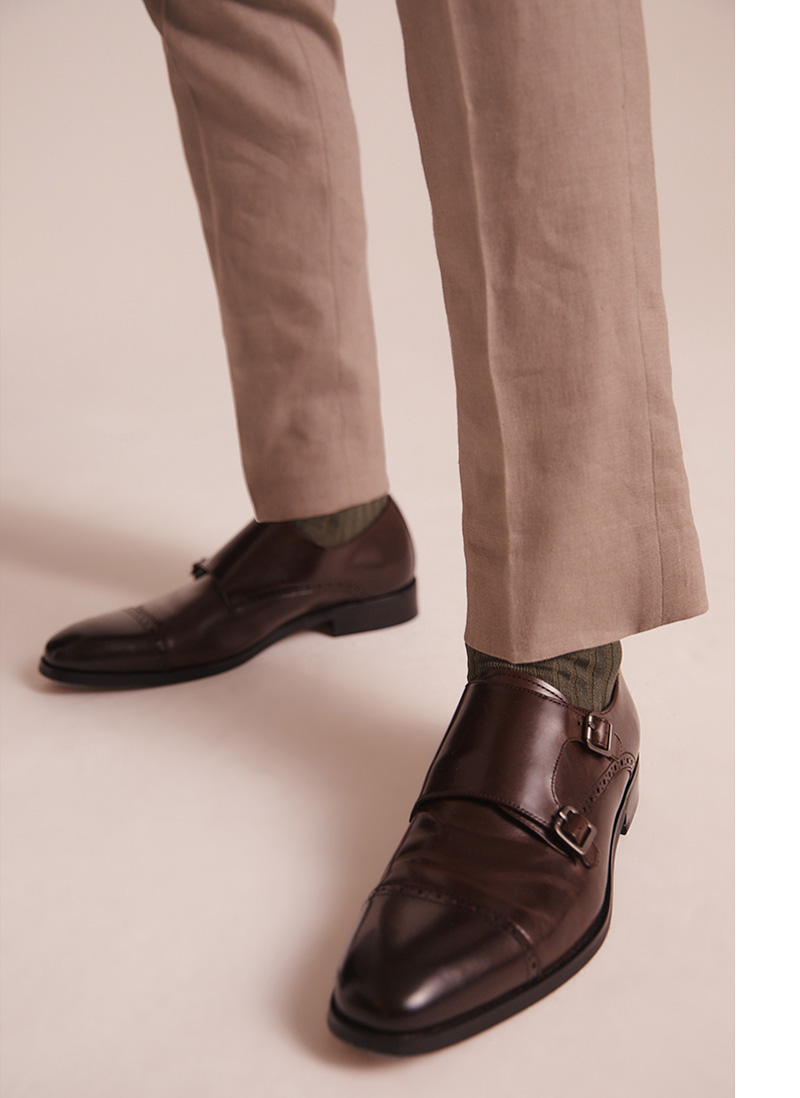 brown shoes with taupe trousers wedding suits