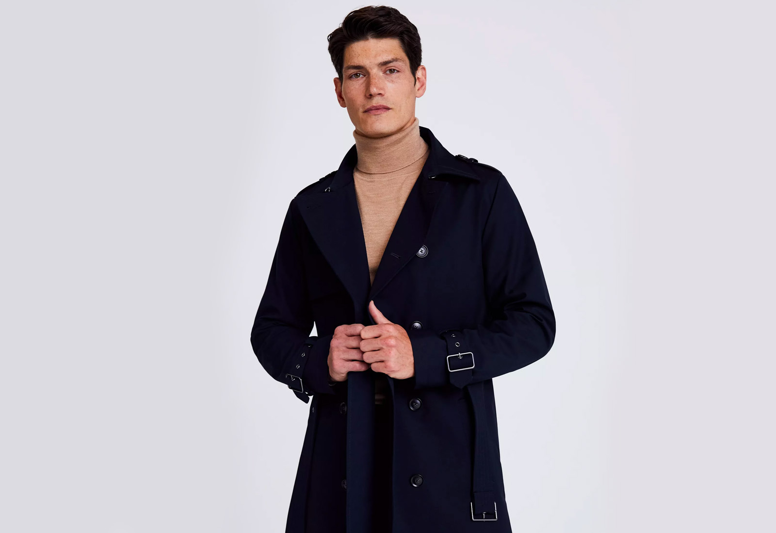 Moss bros hotsell trench coat