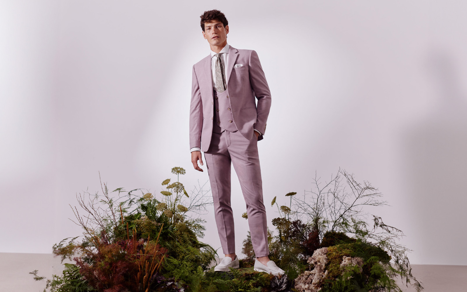 Moss - slim fit quartz Grand National suit