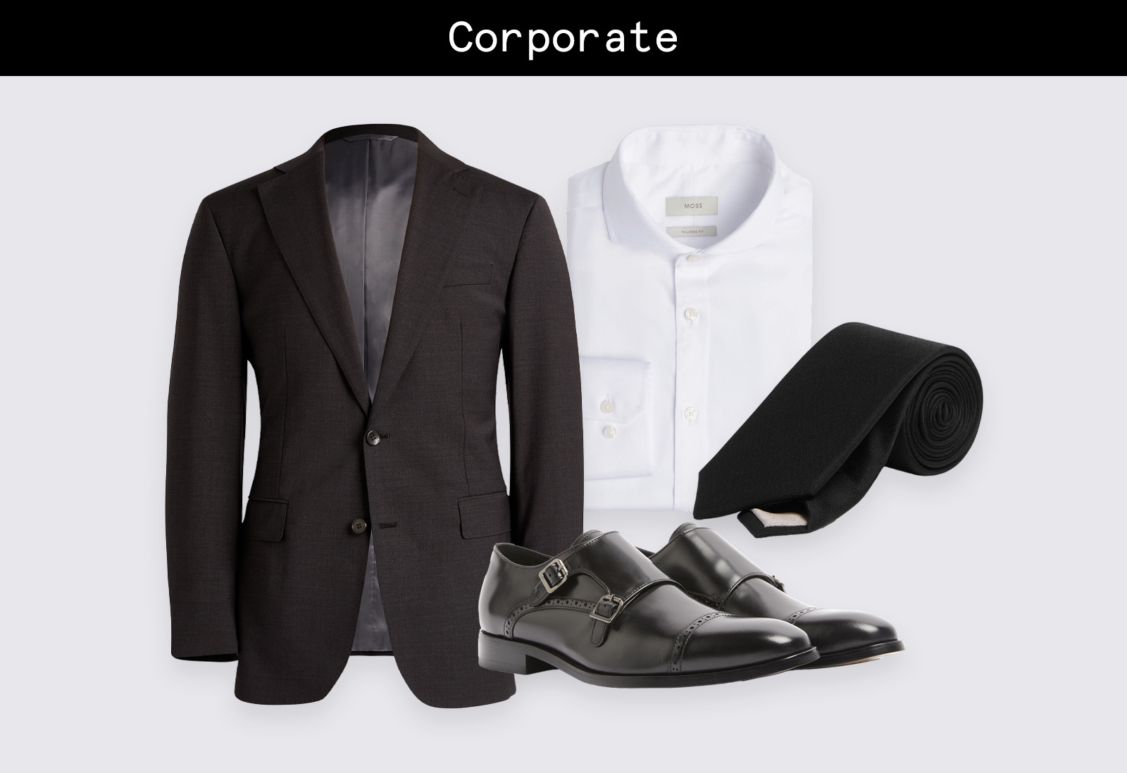 a black blazer and top, grey trousers and black heels  Stylish work  outfits, Interview outfit, Best interview outfits