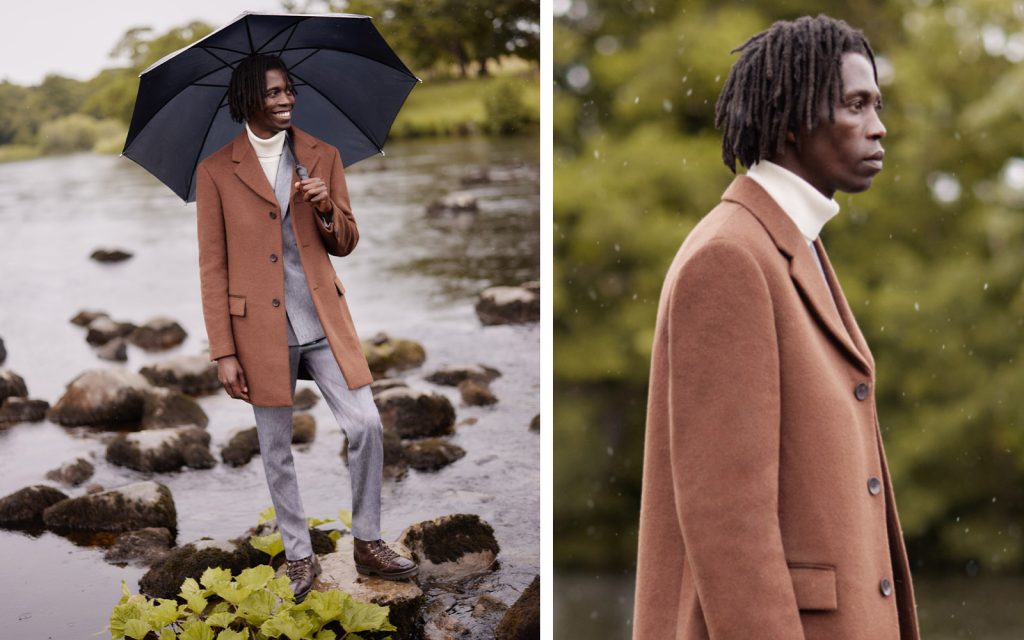 Moss double faced vicuna overcoat