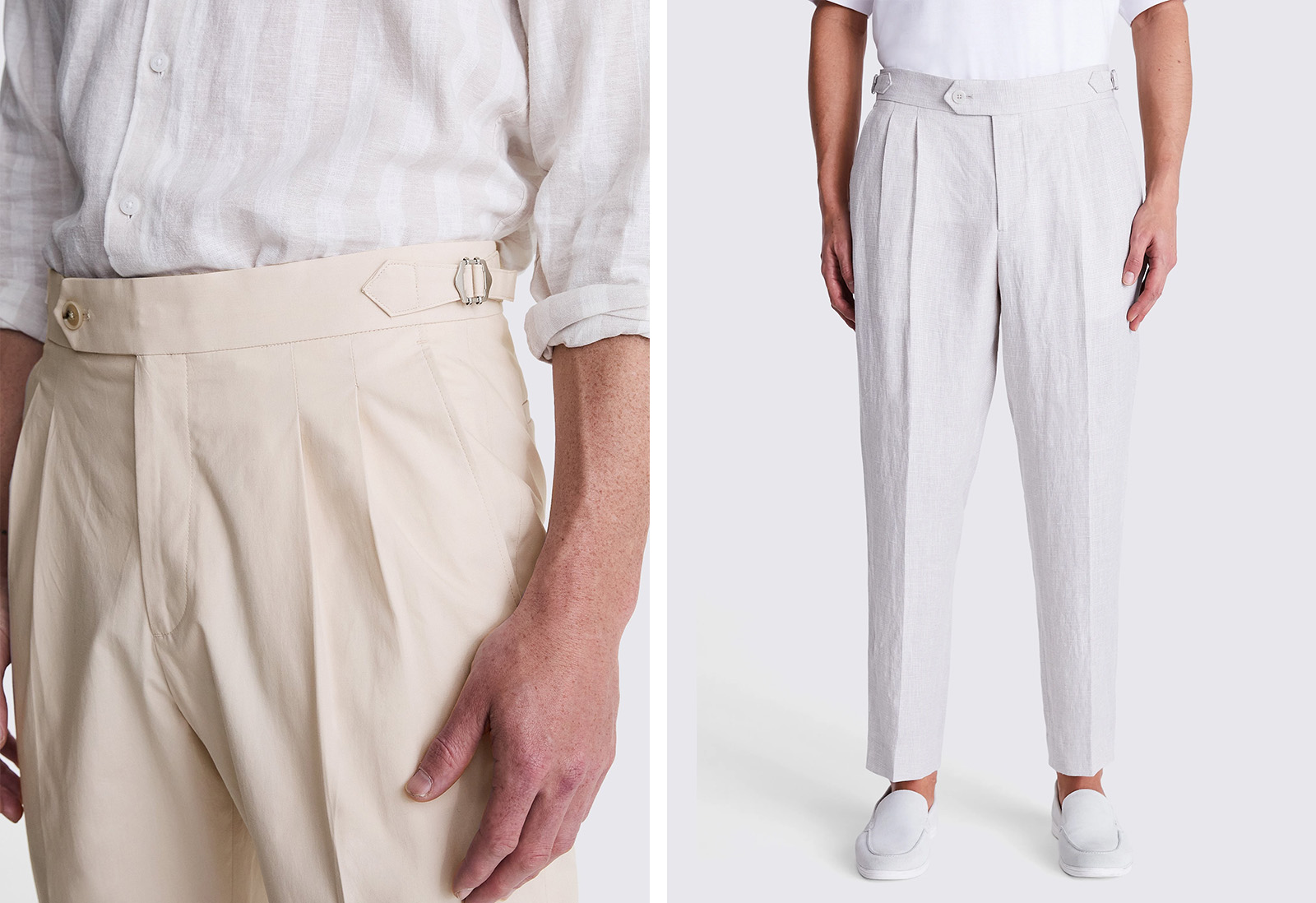 Moss - pleated trousers